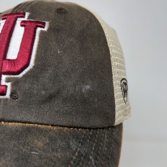 Top of the World Men's IU Indiana Hoosiers Snapback Hat Brown Tan OSFA - Picture 5 of 15